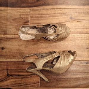 Jellypop rose gold dress sandal